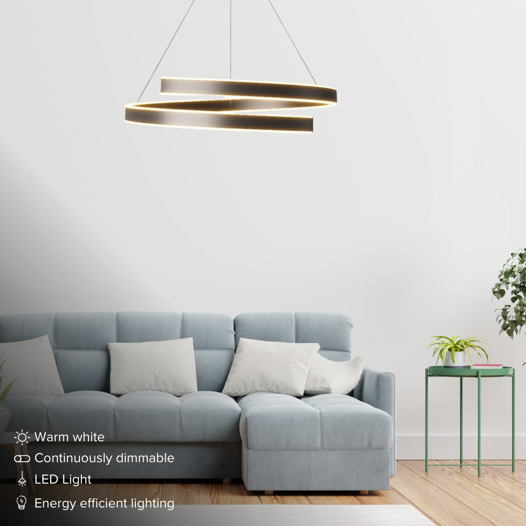 Lampada da soffitto LED NALA – Dimmerabile con luce bianca calda e fredda