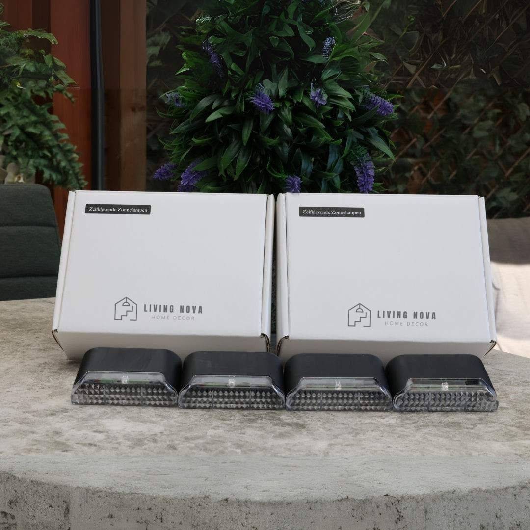 Solar-Glow | Lampade da Esterno Autoadesive a Energia Solare 5+5 GRATIS