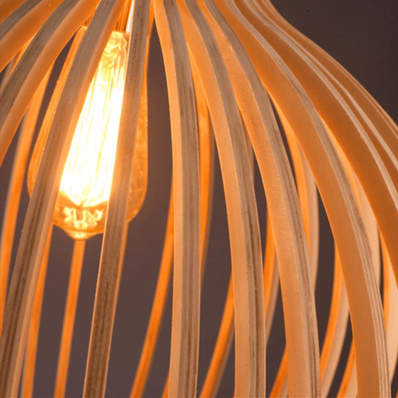 Craftedlight | Lampada a sospensione in legno artigianale e dall'atmosfera accogliente
