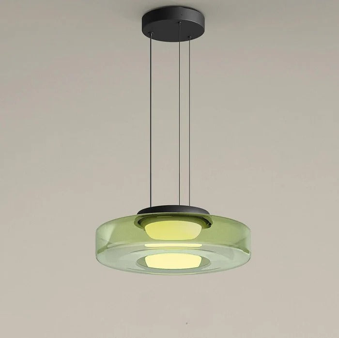 CraftNova - Lampada a sospensione in vetro in stile Bauhaus