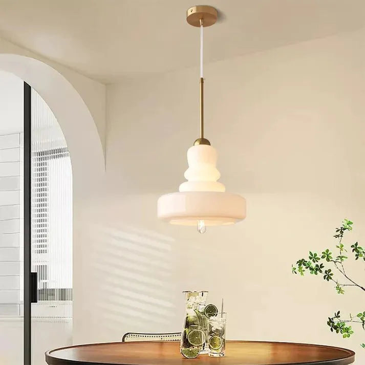 FormaLume | Lampada da soffitto in vetro Bauhaus elegantemente sagomata