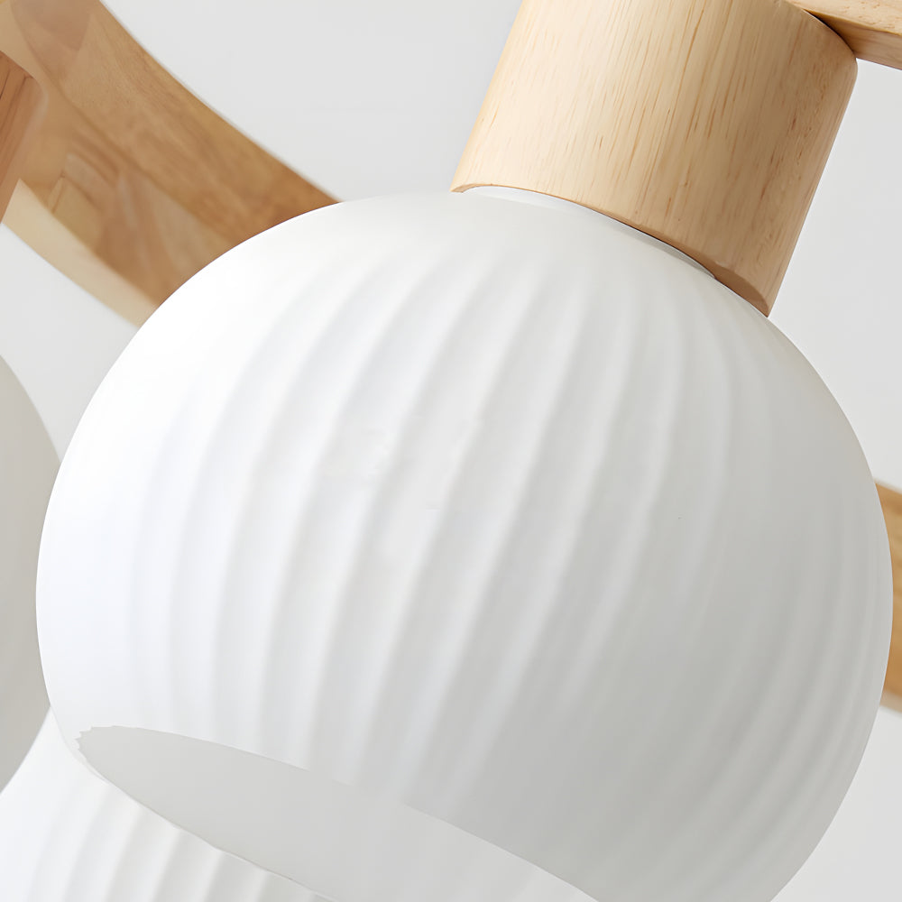 Glisaro | Lampadario in Legno Scandinavo con Funzione Dimmer a 3 Livelli