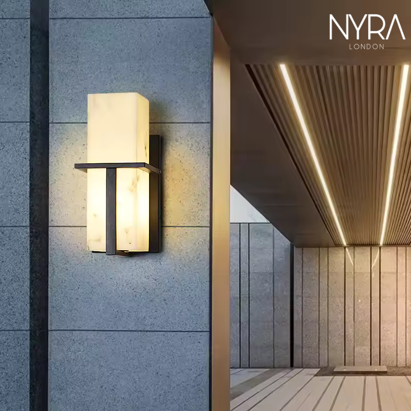 Arlen Outdoor Marble Wall Light