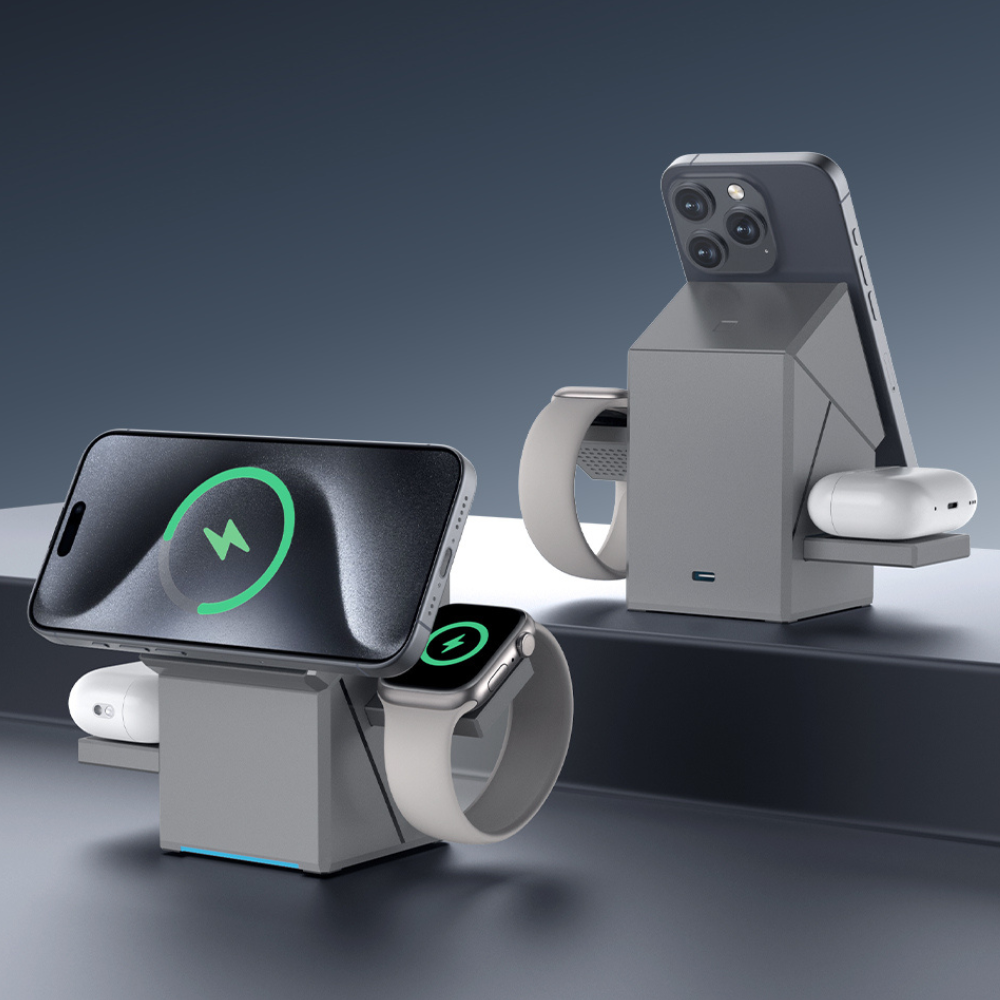 Qi2 caricatore wireless 3-in-1