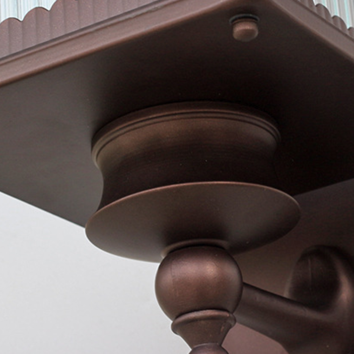 BRAVENO Lampa ścienna – Vintage lampa zewnętrzna z prostokątnym wzorem – Aluminium i szkło – Oprawka E27