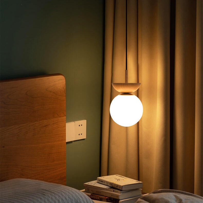 Hikari Plafondlamp – Minimalistische LED Lamp met Houten Frame