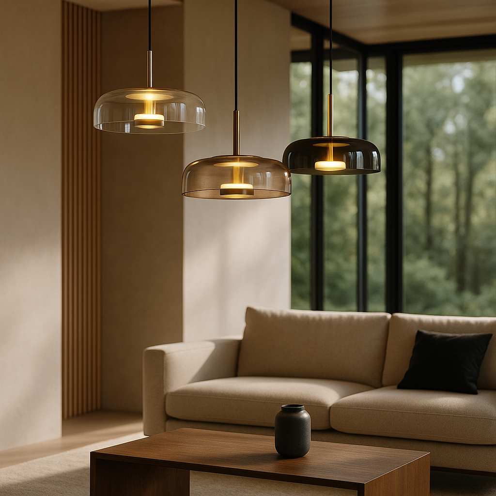 MetroLuxe Lampa wisząca LED | Ø23cm | Nowoczesny design | Regulowana wysokość