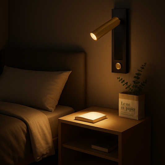 Lampada da parete Flex Simplista | Illuminazione a LED regolabile per camera da letto, soggiorno o ufficio