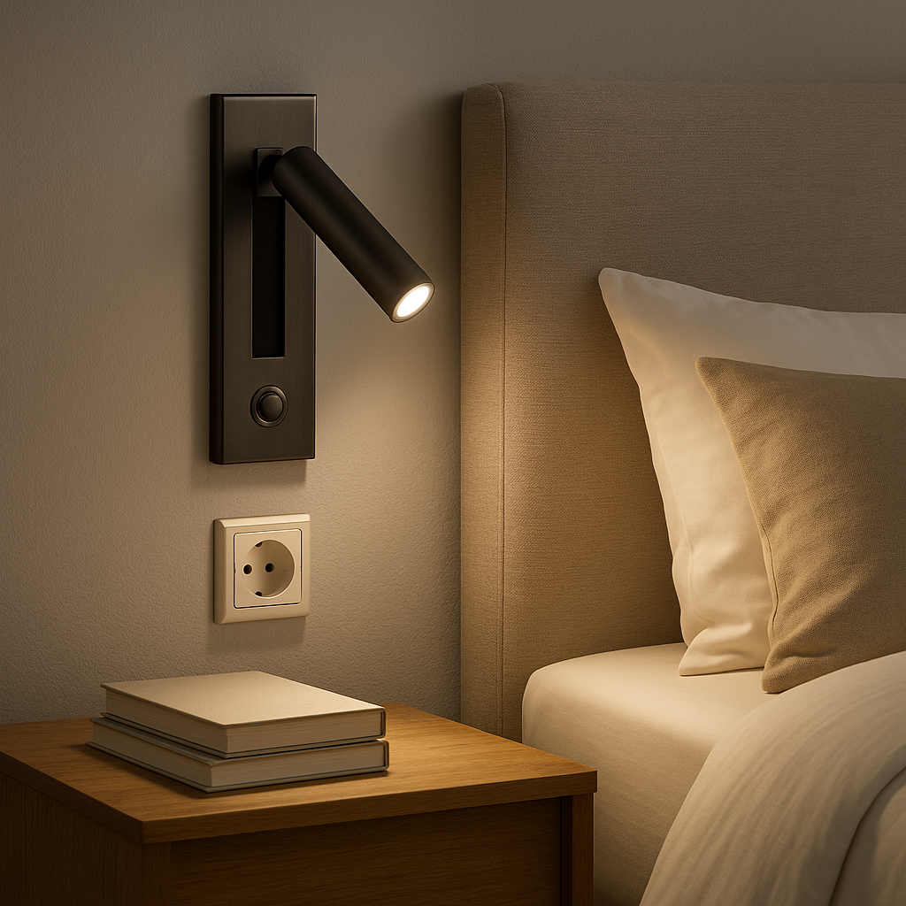 Simplista Flex Lampa Ścienna | Regulowane Oświetlenie LED na Ścianę do Sypialni, Salonu lub Biura