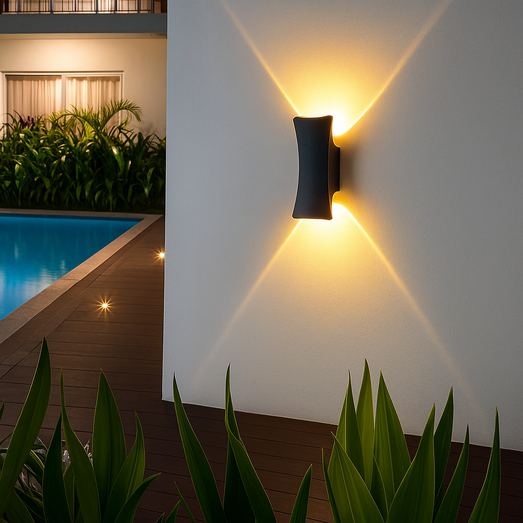 STRALO – Lampada da Parete LED da Esterno | Ovale o Rettangolare | IP65 | Bianco Caldo | LED Integrato 6W