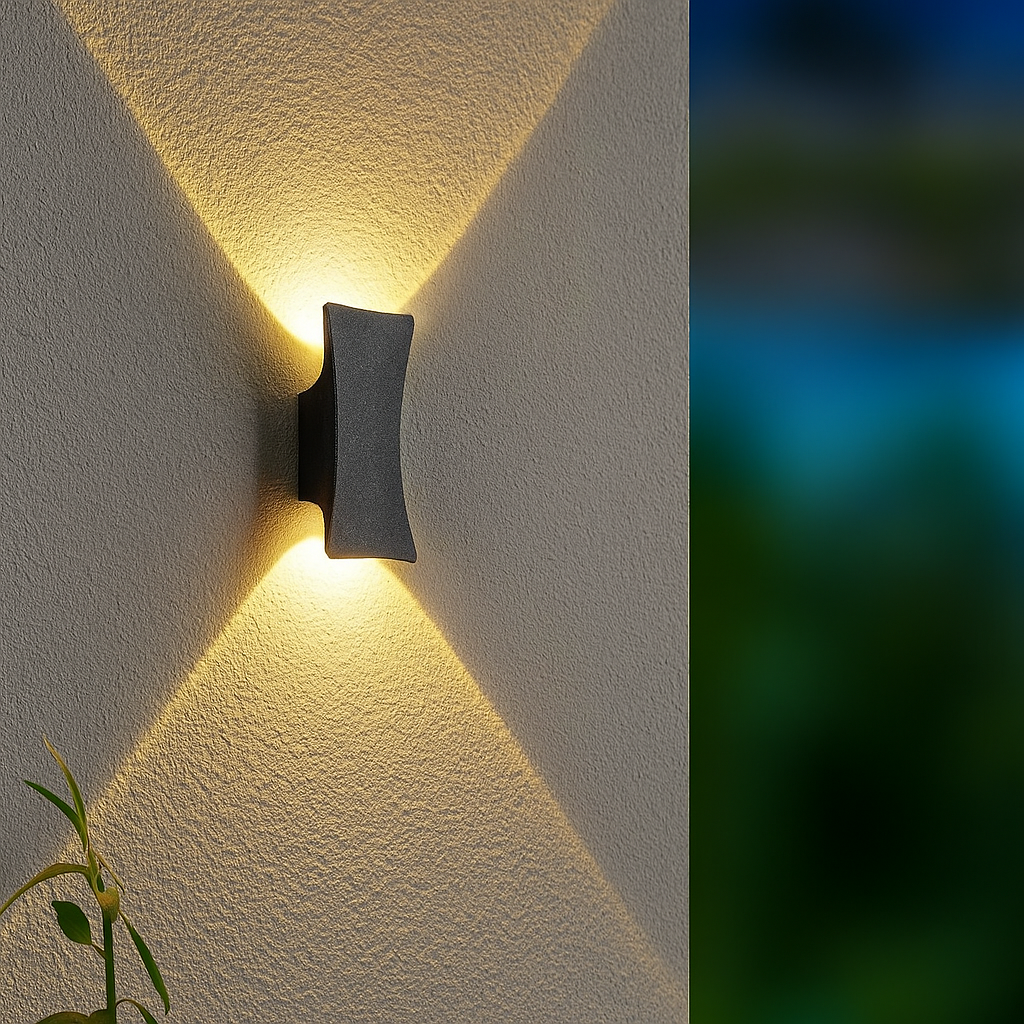 STRALO – Lampada da Parete LED da Esterno | Ovale o Rettangolare | IP65 | Bianco Caldo | LED Integrato 6W
