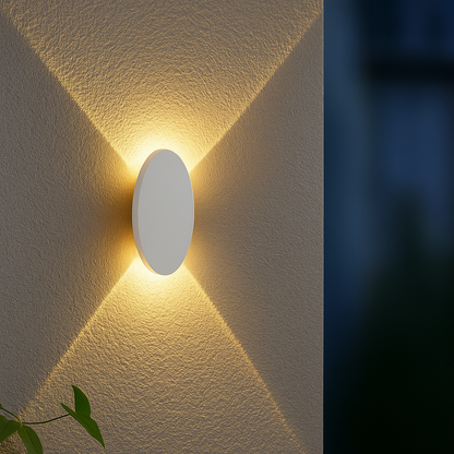 STRALO – Lampada da Parete LED da Esterno | Ovale o Rettangolare | IP65 | Bianco Caldo | LED Integrato 6W