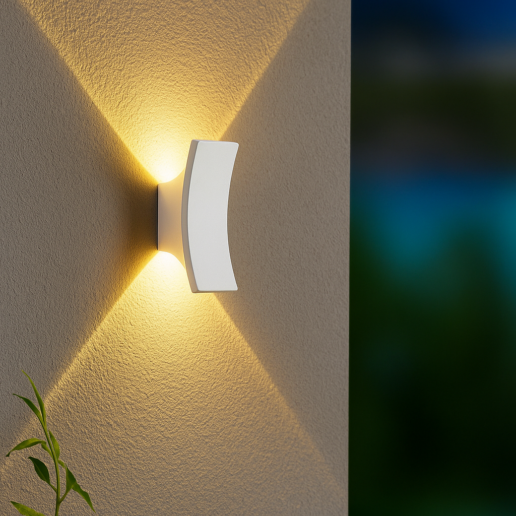 STRALO – Lampada da Parete LED da Esterno | Ovale o Rettangolare | IP65 | Bianco Caldo | LED Integrato 6W