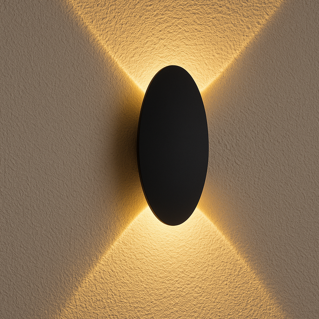 STRALO – Lampada da Parete LED da Esterno | Ovale o Rettangolare | IP65 | Bianco Caldo | LED Integrato 6W