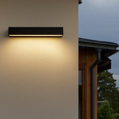 Lumistra | Lampa ścienna LED do wnętrz i na zewnątrz – wodoodporna IP65 – czarna/biała – 20/30/50 cm – ciepłe/naturalne/zimne światło