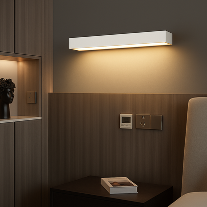 Lumistra | Lampa ścienna LED do wnętrz i na zewnątrz – wodoodporna IP65 – czarna/biała – 20/30/50 cm – ciepłe/naturalne/zimne światło