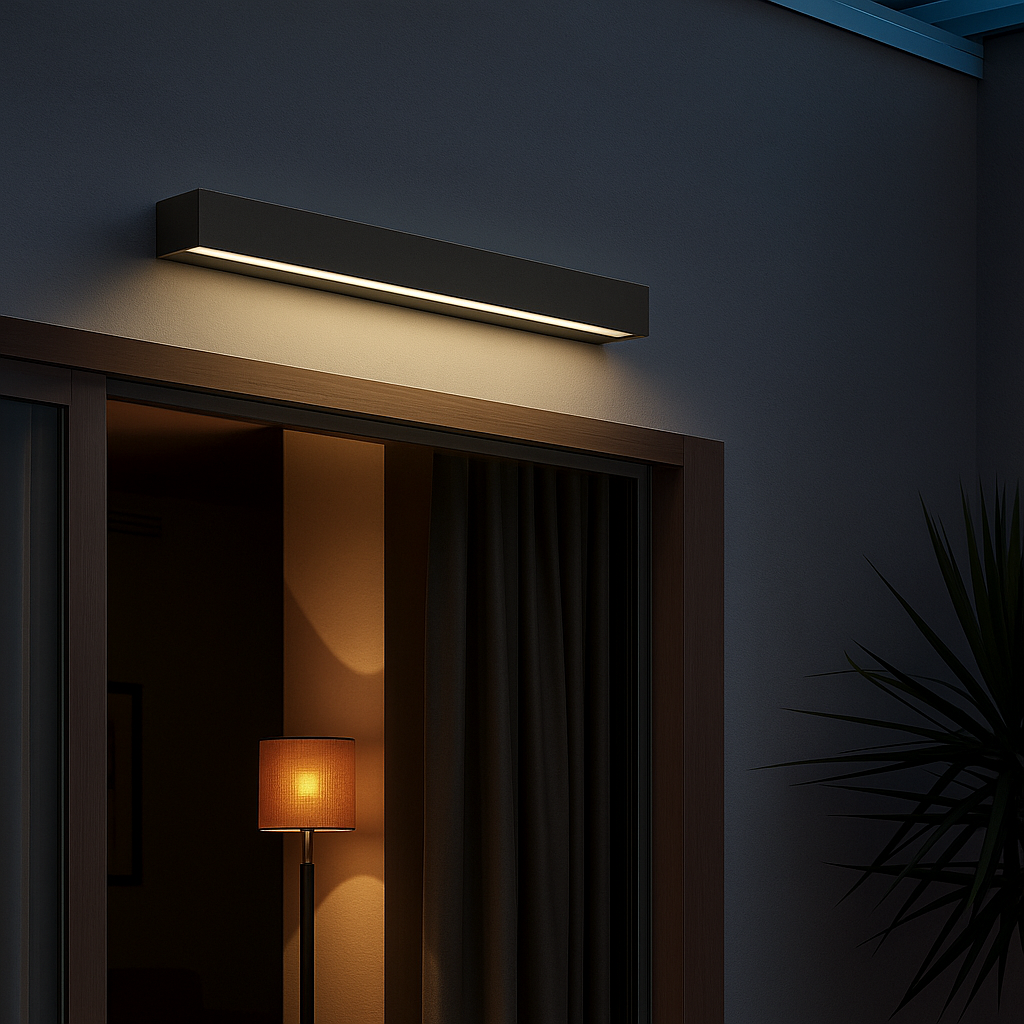 Lumistra | Lampa ścienna LED do wnętrz i na zewnątrz – wodoodporna IP65 – czarna/biała – 20/30/50 cm – ciepłe/naturalne/zimne światło