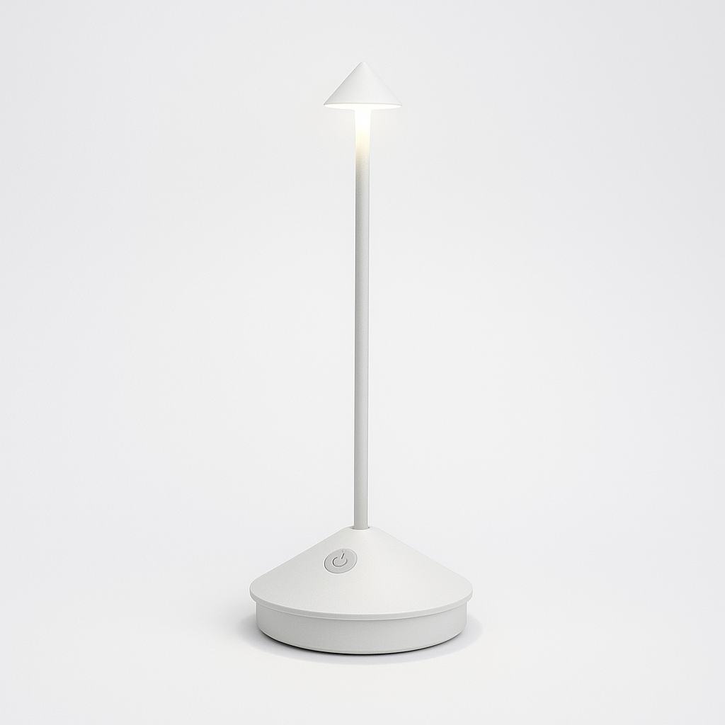 Lumelair | Minimalistyczna lampa stołowa LED - wodoodporne i ściemnialne oświetlenie bezprzewodowe