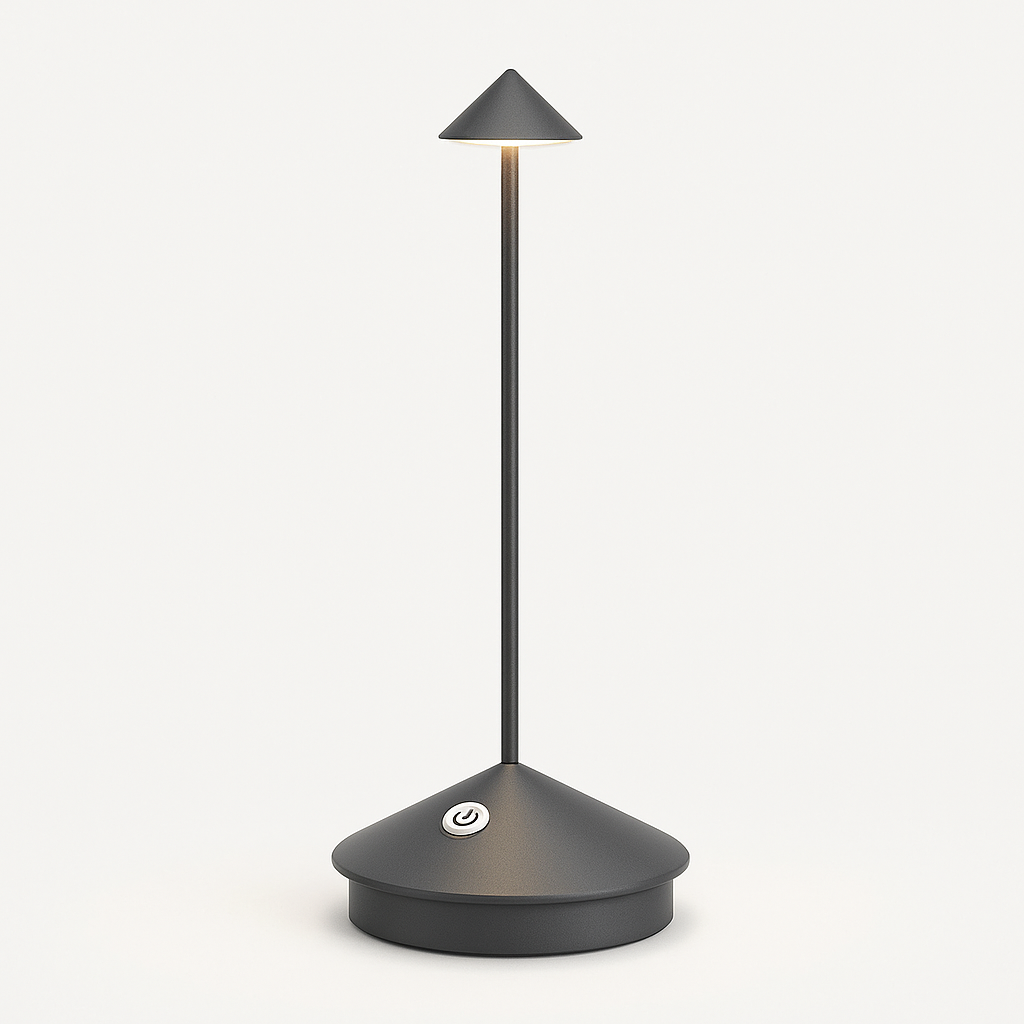 Lumelair | Minimalistyczna lampa stołowa LED - wodoodporne i ściemnialne oświetlenie bezprzewodowe