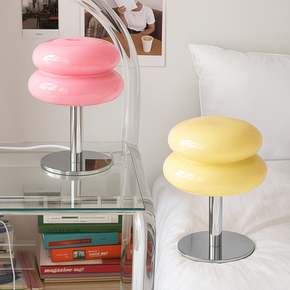 ModernoLuce | Włoska lampa stołowa – design Bauhaus – ściemnialna – LED – USB – 29,5 cm