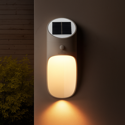 SolaréLume – Lampa ścienna na energię słoneczną w stylu europejskim z czujnikiem ruchu