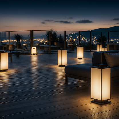 LeviLux | Lampa ogrodowa solarna lub elektryczna – oświetlenie zewnętrzne LED ze stali nierdzewnej – odporna na rdzę i wodę – lampa stojąca do ogrodu i podjazdu