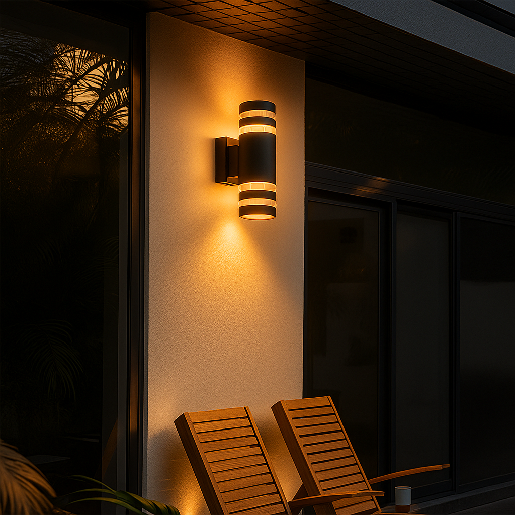 TORCHA | Nowoczesna lampa ścienna – Wodoodporne aluminium – Projekt Johathena Wooleya – Do użytku wewnętrznego i zewnętrznego