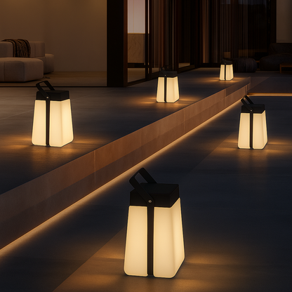 SAVANNIA | Lampada Solare da Esterno – Lampada da Giardino LED in Stile Scandinavo – Resistente alle Intemperie – Alluminio Nero Opaco – Design Nordico