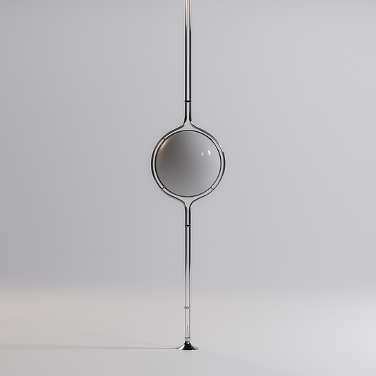 ZuruLume – Design Staande Plafondlamp – Verstelbare Hoogte – Acryl & Metaal – Moderne Sfeerverlichting