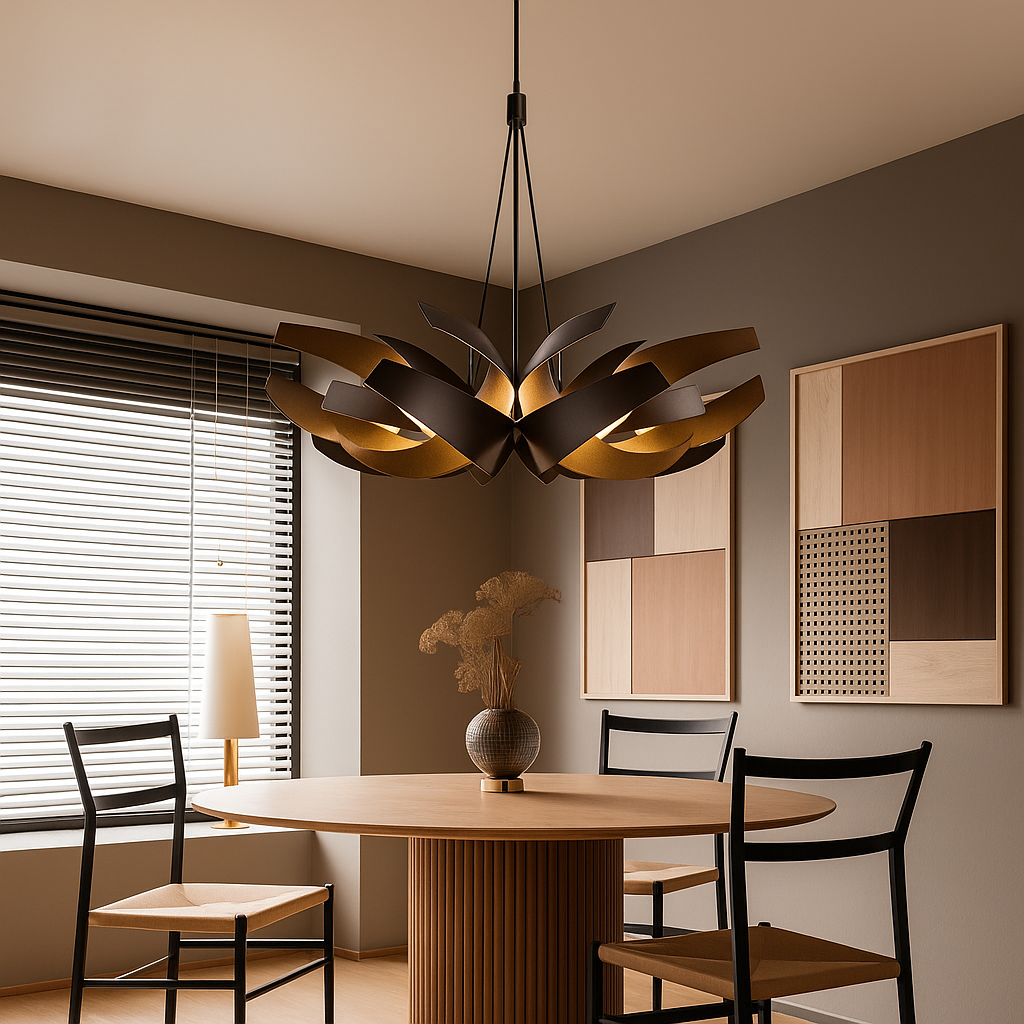 Cressida | Lampadario Scultoreo in Acciaio Inossidabile