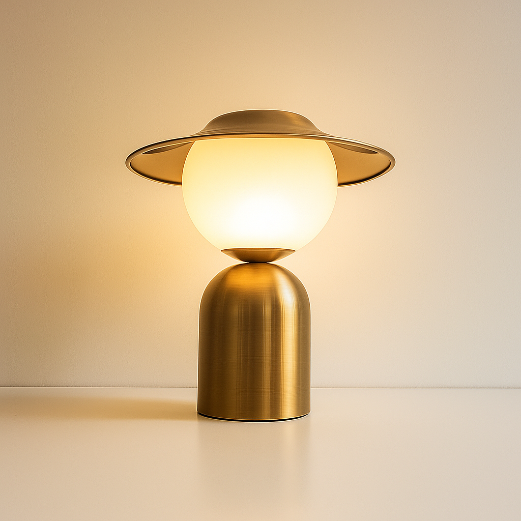 Moctal Tafellamp | Minimalistisch Design met LED Verlichting voor Slaapkamer of Woonkamer