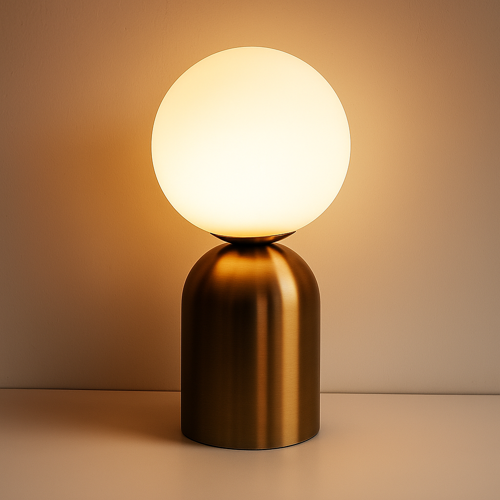 Moctal Tafellamp | Minimalistisch Design met LED Verlichting voor Slaapkamer of Woonkamer