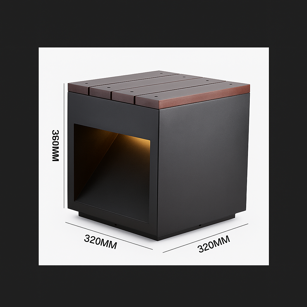 SpiraLux | Nowoczesna lampa zewnętrzna ze stali nierdzewnej – LED – IP65 – 11–15W – AC 110–240V