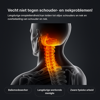 NeckAlign Pro | Cuscino Ortopedico & Ergonomico – Con Funzione Massaggiante – Fibra di Soia – Traspirante & Riduce la Pressione