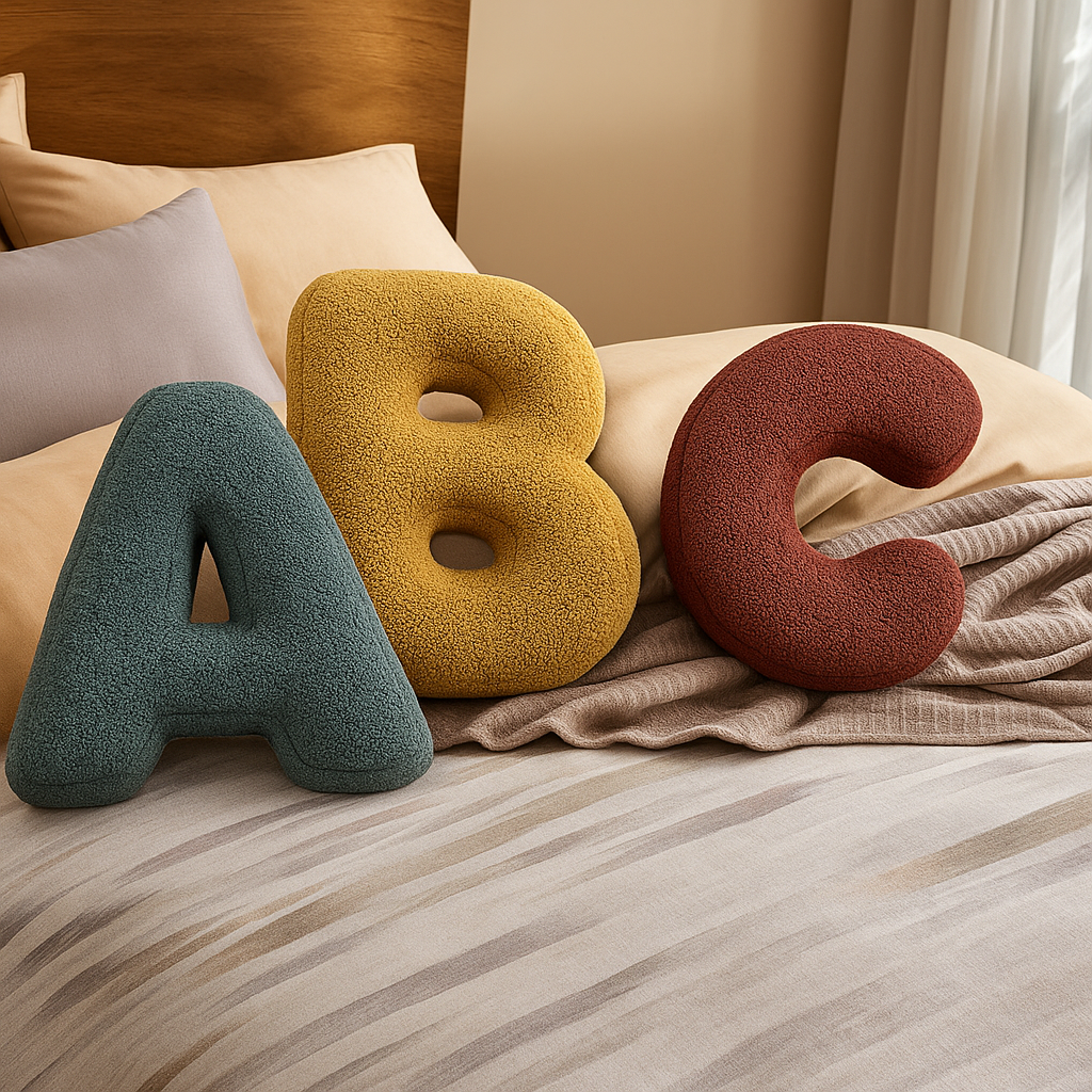 LettraLuxe | Cuscino Lettera in Velluto – da A a Z