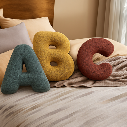 LettraLuxe | Cuscino Lettera in Velluto – da A a Z
