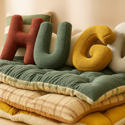 LettraLuxe | Cuscino Lettera in Velluto – da A a Z