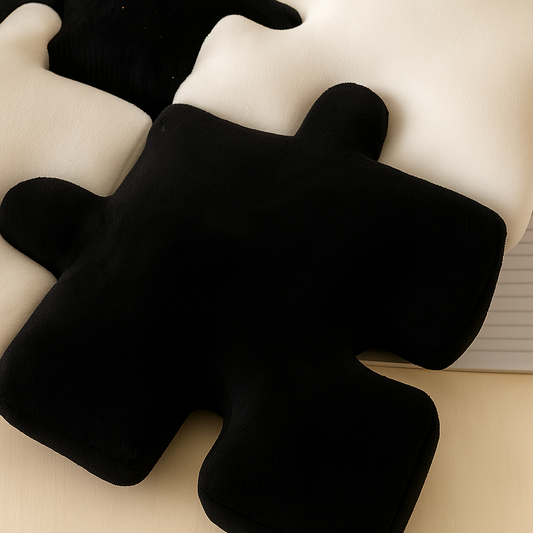 Enea | Cuscino Puzzle 3D – Morbido e Divertente – 55x55 cm