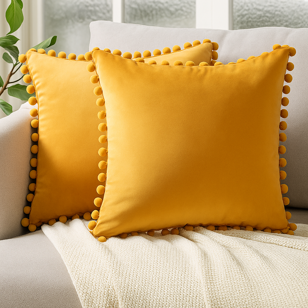 Zola | Scandinavische Kussenhoes – 45x45 cm – Natuurlijke Look