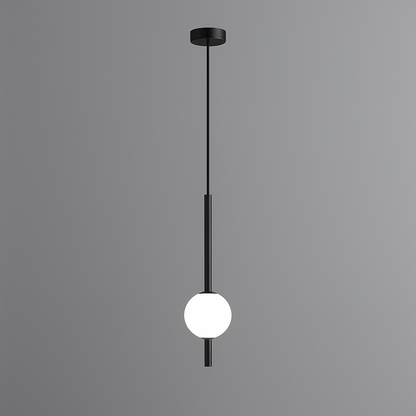 Glazora – Lampada a Sospensione Moderna con Sfera di Vetro | LED Caldo | Ø10cm