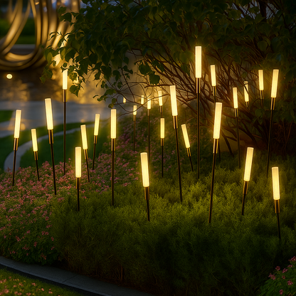 SolarReed – Lampa zewnętrzna w kształcie trzciny zasilana energią słoneczną