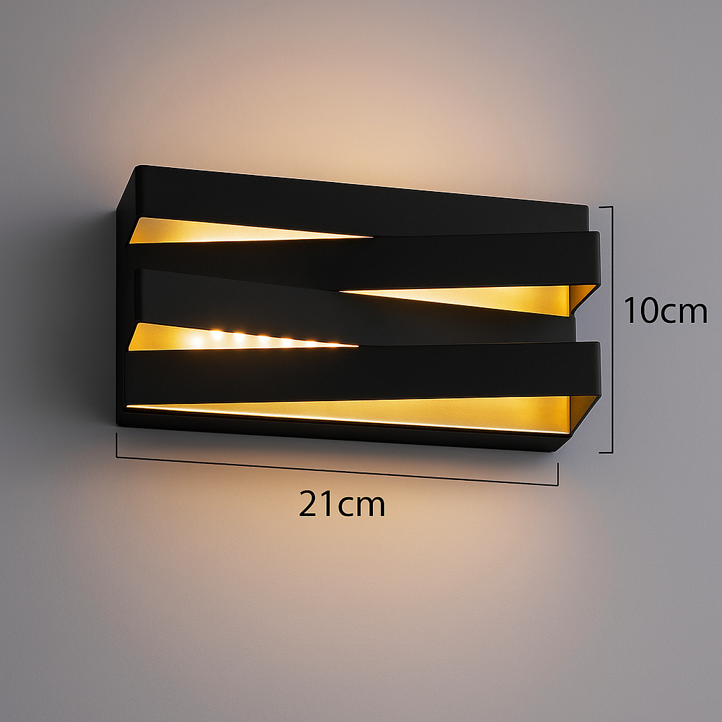 Lampa Ziggy Zag – Nowoczesna Lampa Zewnętrzna IP65 | LED | Czarna lub Biała | 2 Rozmiary