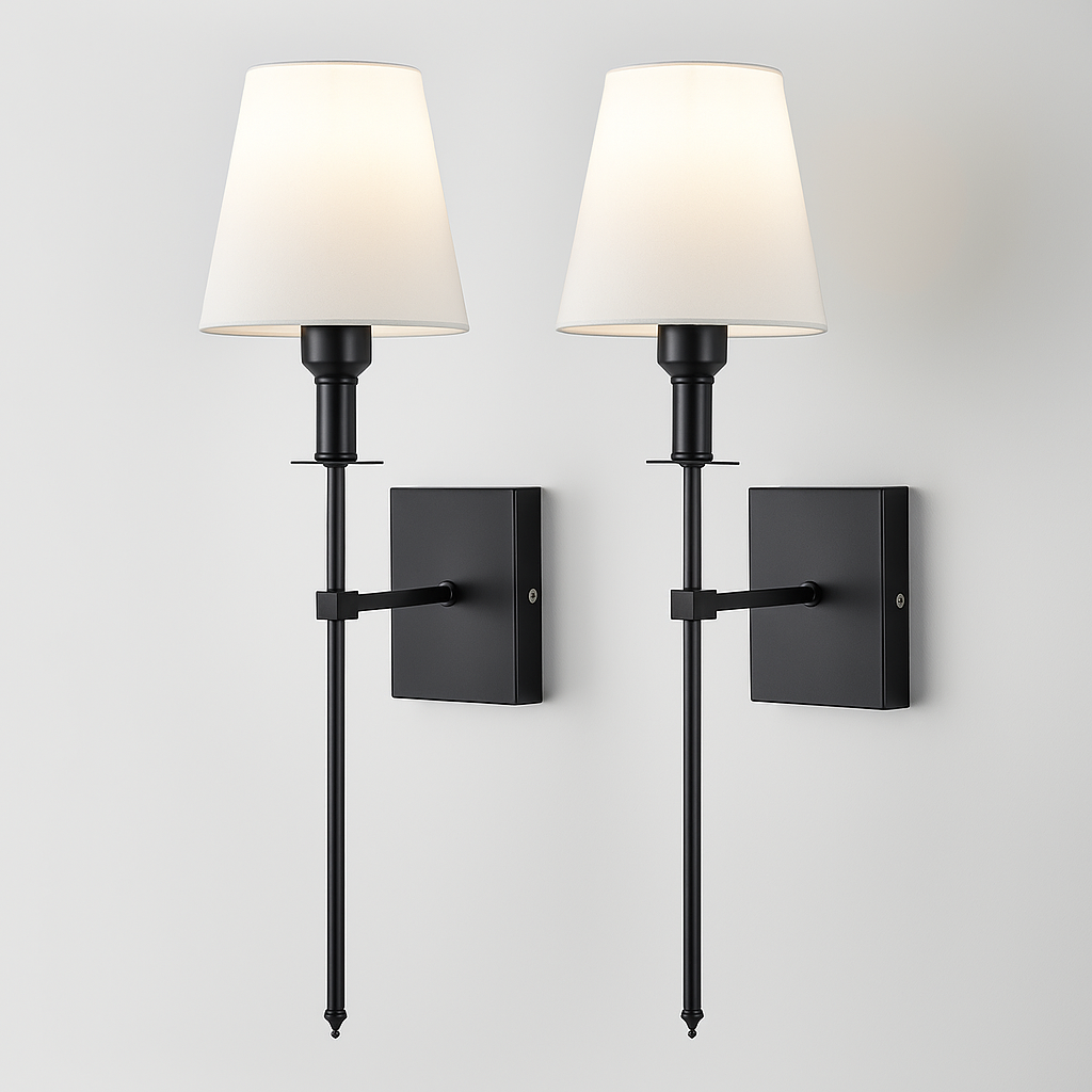 LumoWall Duo | Set van 2 Stijlvolle Wandlampen voor Binnen – Warm LED-licht
