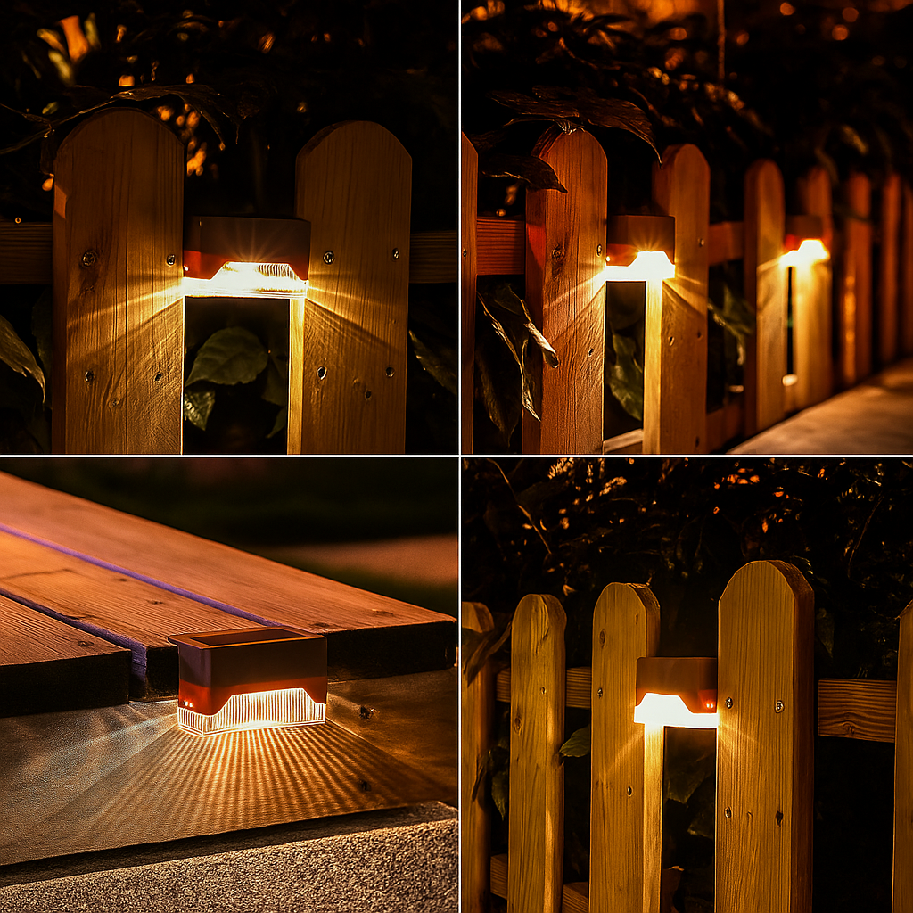 Solar-Glow | Lampade da Esterno Autoadesive a Energia Solare 5+5 GRATIS