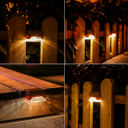 Solar-Glow | Lampade da Esterno Autoadesive a Energia Solare 5+5 GRATIS