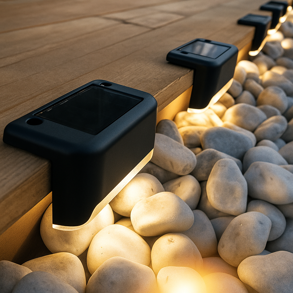 Solar-Glow | Lampade da Esterno Autoadesive a Energia Solare 5+5 GRATIS