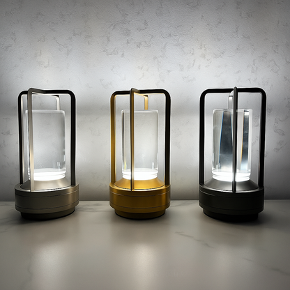 LumenAura | Lanterna LED Ricaricabile Wireless – Il Regalo Perfetto per Momenti Caldi