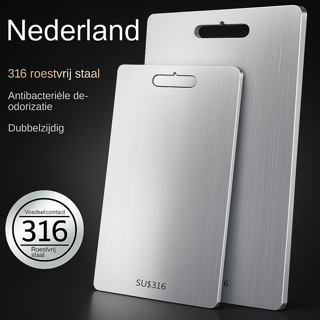 TitanPure | Higieniczna deska do krojenia z 100% czystego tytanu