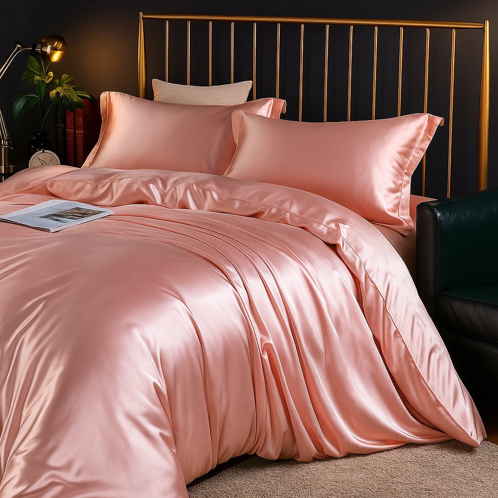 SilkLuxe™ | Set di Biancheria da Letto in Raso per un Comfort di Sonno Estremo