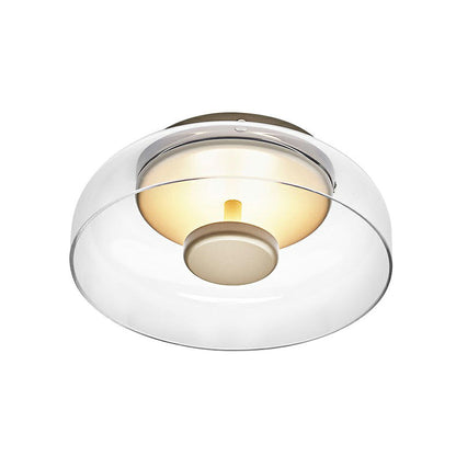 CrystalShine Lampada da Soffitto LED Moderna | Lampada in Vetro con Luce Calda per Corridoio o Ingresso